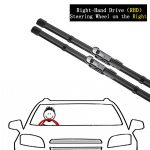 Mercedes Benz SLK SLC Class R172 2011-2016 auto esiklaasi esiklaasi akna esipuhasti harjad kummipuhastus UJ konks LHD