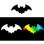 3 TK Halloweeni nahkhiired Anime autokaaned kriimustused kleebised m&auml;rgi kleebis aken pagasiruumi mootorrataste kleebised vin&uuml;&uuml;l 3PCS