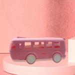 Bussikujuline veepudel &otilde;lgede ja rihmaga reguleeritava &otilde;laga, 500 ml mahutavus t&uuml;drukutele poistele sinine