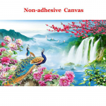 Lavastused Seinapilt Tapeet 3D Paabulinnu Maastikumaal Loodus Dekoratsioon Fresko Elutuba Teler Diivanuuring Klassikaline Taustasein 3D Kodukaunistus 300cm (W) x 200cm (H)