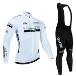 Tour Of Italy rattas&auml;rgi komplekt Premium UV-vastane pikkade varrukatega allam&auml;ge rattakost&uuml;&uuml;m, s&uuml;gisene kiirelt kuivav profiv&otilde;iduvorm M valge