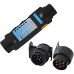 Haagise tester 7/13 pin haagise haagissuvila pistikupesa tester 12 V tester auto 45x34x1cm