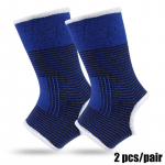 1 paar professionaalset elastset silmkoelist pahkluu tugiriba pahkluu pahkluu nikastuste jaoks kaitseb jalan&otilde;usid pahkluu ravi 1 pair sinine