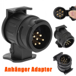 12V 13 kuni 7 kontaktiga haagise pistikupesa adapter veekindel veoauto haagissuvila pukseerimine elektriline adapter haagis juhtmestiku pistik puksiiri tarvikud