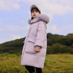 Laste sulejope 2023. aasta talve t&uuml;drukutele Paks valge pardi sulejope 140cm lilla