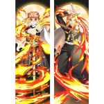 Jaapani anime deemonitapja Agatsuma Zenitsu Dakimakura Kamado Nezuko padjap&uuml;&uuml;r kogu keha kallistav Kochou Shinobu padjakate 40x120cm Peach Skin black