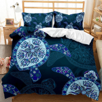 3D Ocean Animal voodipesukomplekt Ookeani tekikott 2/3 osaline komplekt, pehme t&otilde;mblukk AU180 * 210 t&auml;issuuruses luksuslik kodutekstiil DE 100x135cm