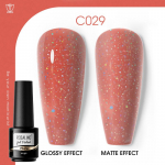 ROSALIND K&uuml;&uuml;negeellakk Poolp&uuml;siv Glitter Geellakk K&uuml;&uuml;nelakk Soak Off Nail Art UV geellakk