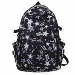 Koolikott Naistele Keskkooli&otilde;pilase seljakott Tr&uuml;kitud suure mahutavusega seljakott lilla