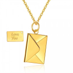 &Uuml;mbrik Kaelakee Armastuskiri Armastuskrae kett Naiste Paar Kaelakee Ehted Kingitus 18K kuld