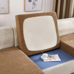 Uus Jacquard diivani istmepadja kate paks elastne elutuppa tugitooli nurgadiivani katted kaanega diivanikate kaunistada Size-No.1 kerge kohvi v&auml;rv