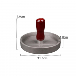 Delidge 1 Set Round Shape Hamburger Press Aluminum Alloy 11 cm Hamburger Meat Beef Grill Burger Press Patty Maker Mold