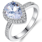 Pentagram Rose Gold Woman Ring Lihtne temperament meeleolu klassikaline t&uuml;drukute s&otilde;rmus Klassikaline mood Ilus 9 valge