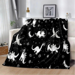Multikas dinosauruste kosmos, armsad dino-lapsed, pehme pl&uuml;&uuml;sist tekk, flanelltekk elutuppa magamistuppa diivanvoodi lastele 75x100cm (30x40inch)