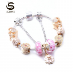 LUXY MOON K&auml;ev&otilde;ru Naiste mood Kuldkristallhelmestega liblikask&auml;ev&otilde;ru 16cm kuld