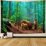 1 tk Metsa loodusmaastik Gobel&auml;&auml;n Pol&uuml;estervaibast seinariip elutuppa Magamistoa Kontori kodukaunistus Toakaunistus 150x150cm