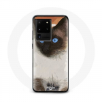 &Uuml;mbris Samsung Galaxy S20 Ultra Siiami mustvalgetele sinistele silmadele