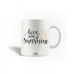 Mug en C&eacute;ramique Citation Live in the sunshine swim the sea