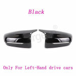 G30 mirror cover For BMW 4 5 7 8-Series G22 G23 G24 G11 G12 G14 G15 G16 G31 G38 Black Forged Carbon Fiber Mirror Covers Black-2pcs gray