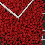 50/100 tk akr&uuml;&uuml;lhelmed Bayberry helmed &uuml;mmargused lahtised helmed sobivad Euroopa helmed ehete valmistamiseks 100pcs punane