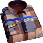 Meeste kevads&uuml;giss&auml;rk Ametlik &auml;ristiil Paks pl&uuml;&uuml;s, v&auml;rviga sobiv ruuduline print Vintage pehmed n&ouml;&ouml;bid kardigan Pluss suuruses Keskealiste meeste topp L kollane