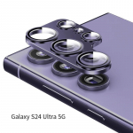 Samsung S24 Ultra S24 Plus alumiiniumsulamist kriimustuskindel karastatud klaasist kaamera kaitsekile kate Samsung S24 kahvatu h&otilde;bedane v&auml;rv