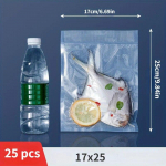Toidu vaakumkotid 25 tk/partii vaakumpakendite kotid vaakumpakendite jaoks. Toidu vaakumpakendatud pitseerimiskotid 17x25cm 25pcs