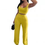 Naiste p&uuml;ksid Slim Sexy Sling Naba Exposed Tube Top laienevad s&auml;&auml;red P&uuml;kste komplekt igap&auml;evaeluks 3XL kollane