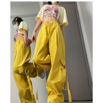 Naiste vabaajap&uuml;ksid laia s&auml;&auml;rega t&ouml;&ouml;riietega paaridele M kollane