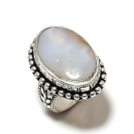 Natural Chrysoprase Gemstone Handmade 925 Sterling Silver Ring Size 7.5 o1m44