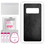 apgo Protective Skin Sticker for the back compatible with Asus Zenfone AR ZS571KL, Wrap Film, Foil, Vinyl - Pattern Black Leather