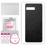 apgo Protective Skin Sticker for the back compatible with Asus ROG Phone 3 Strix, Wrap Film, Foil, Vinyl - Pattern Black Honeycomb