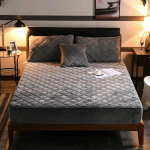 Pehme paksenenud tepitud madratsikate Soe pehme kristallpuuvillane lina Tepitud voodi &uuml;mberm&otilde;&otilde;duga lina (Vajan tellida padjap&uuml;&uuml;re) 1PC 90x190x30cm