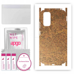 apgo Protective Skin Sticker for the back+sides compatible with Xiaomi Redmi Note 11, Full Wrap Film, Foil, Vinyl - Pattern Rusty Copper
