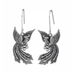 925 Sterling h&otilde;bedane originaal sertifitseeritud Phoenix Bird Ring ehted Stereoskoopilised reguleeritavad etnilised vintage s&otilde;rmused naistele JZ108 resizable