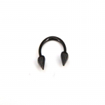 Hobuseraua v&otilde;lts ninar&otilde;ngas Tragus augustamine kirurgiline terasest vaheseina k&otilde;rva huule tragus keha ehted black 8mm must