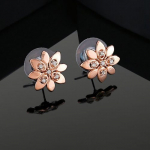 Estele naiste roosikullatud kristallist lilledega k&otilde;rvar&otilde;ngad