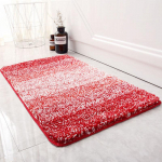 Snowflake Velvet Vannitoa imav p&otilde;randamatt Vannitoa Vannitoa K&ouml;&ouml;k Libisemiskindel matt Uksematt Sissep&auml;&auml;s Magamistoa jalamatt 48cmx78cm punane