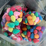 50 tk Mini Beauty Egg Makeup Blender Cosmetic Puff kuiv ja m&auml;rg k&auml;sna padi jumestuspuuder Beauty Tool meigitarvikud