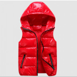 Talvevest mantel Kerge n&auml;gu Mood Varrukateta jakk Soe Outwear Plus Size M punane