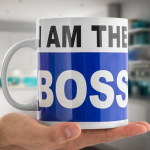 Tasse XXL Je suis le chef mug g&eacute;ant I AM THE BOSS