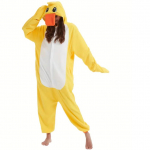 Pardi Cosplay Kost&uuml;&uuml;m T&auml;iskasvanutele Kigurumi &Uuml;hes t&uuml;kis Pidžaama Koomiks Onesie Halloweeniks Kogu Keha Riided L valge/kollane