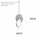 Led rippvalgusti magamistoa voodi&auml;&auml;rse hotelli kaunistamiseks restorani lae l&uuml;htrid l&auml;ikivad kaasaegsed laevalgustid diameter-28cm h&otilde;be