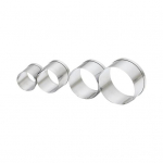 4 tk Roosi kroonlehe koogivorm Roostevaba teras K&uuml;psisevorm Lill Kuju Savivorm Koogi kaunistamise t&ouml;&ouml;riist Vastupidav k&uuml;psetusvorm &scaron;okolaadide jaoks 1 Set