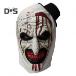 Halloweeni klouni n&auml;opadi, lateks, pehme verega kost&uuml;&uuml;m, t&auml;iskasvanutele m&otilde;eldud hirmutav n&auml;opadi Cosplay peo aksessuaarid punane/valge