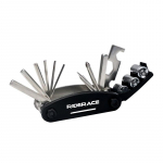 16 in1 rattaparandust&ouml;&ouml;riistade komplekt, kokkuklapitav miniparandust&ouml;&ouml;riistade komplekt, mitmefunktsiooniline kuuskantv&otilde;tmega mutriga rehviparandus jalgratta kuuskantv&otilde;tmega kruvikeeraja must