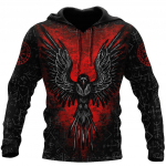 Suurem&otilde;&otilde;tmeline t&auml;toveering Skeleton Cross Terror Red 3D Prindiga Meeste Pusa Pusa vabaaja dressid Raven Bad Wolf Loomar&otilde;ivad S