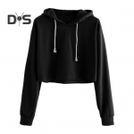 Naiste s&uuml;giskevadine kapuuts, n&ouml;&ouml;r vaba &uuml;hev&auml;rvilise n&ouml;&ouml;riga elastne mansett l&uuml;hike pikkus vabaaja pullover igap&auml;evaseks kandmiseks S veinipunane v&auml;rv