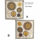 110*110cm kahepoolne siidisall naiste helde sall mooruspuu siidisall 110*110cm