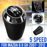 5-k&auml;iguline MT auto k&auml;igukangi nupp mudelile MAZDA 6 II GH 2007 2008 2009 2010 2011 2012 k&auml;igukangi hoovapea PU nahk CHINA